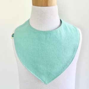 Babero Reversible Lino Menta Claro